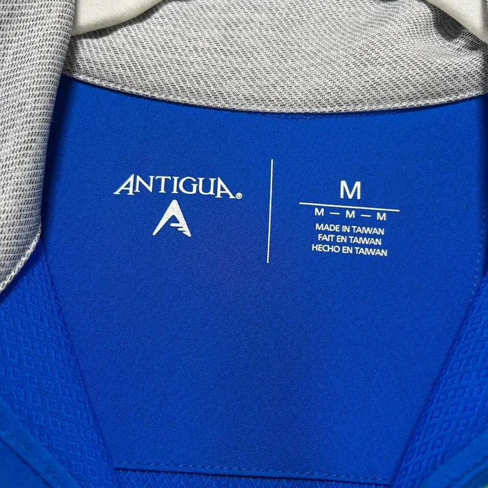 Old Pointe Country Club 1/4 Zip Pullover Mens M Blue Grey Spandex Golf